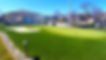 Manicured golf putting green, sand trap, flag, and waterfront gazebo. | Down To Earth Landscaping | Jackson New Jersey, USA (732) 833-7702